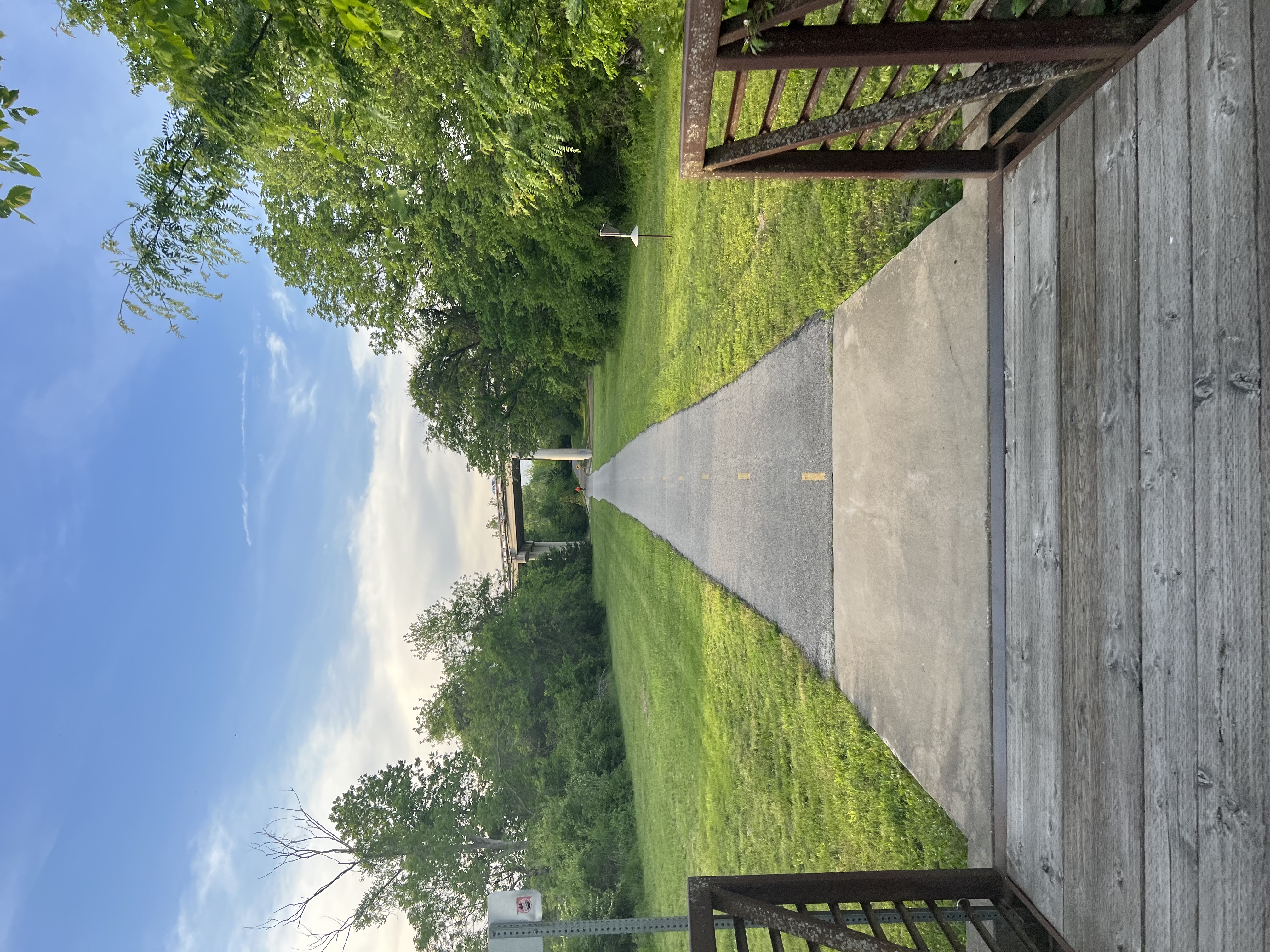 A picture of a bike trail