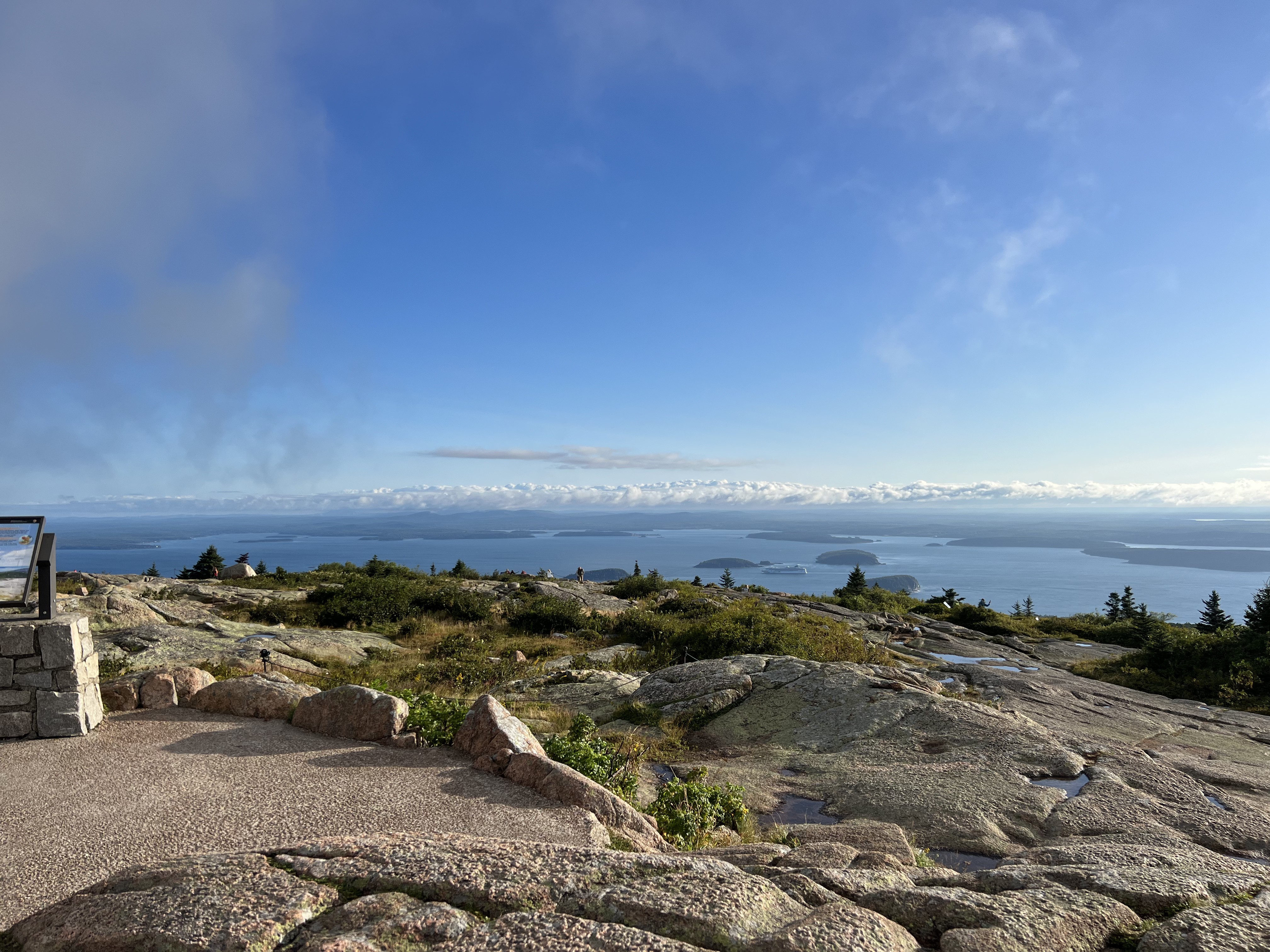 A scenic overlook in Maine